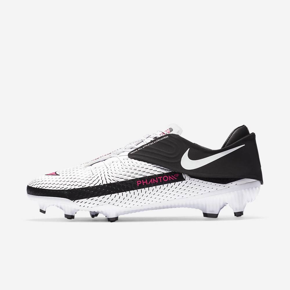 Crampon De Foot Nike Phantom GT Academy FlyEase MG Blanche 7286-915 White/Black/Pink Blast Femme | VVO-77980197